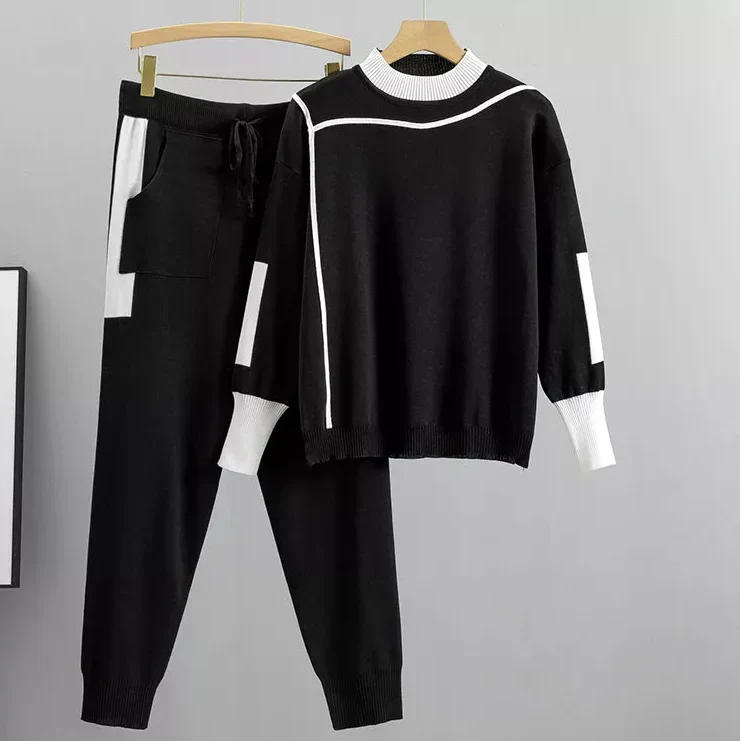 Women's Casual Lounge Sweater and Jogger Pants Set