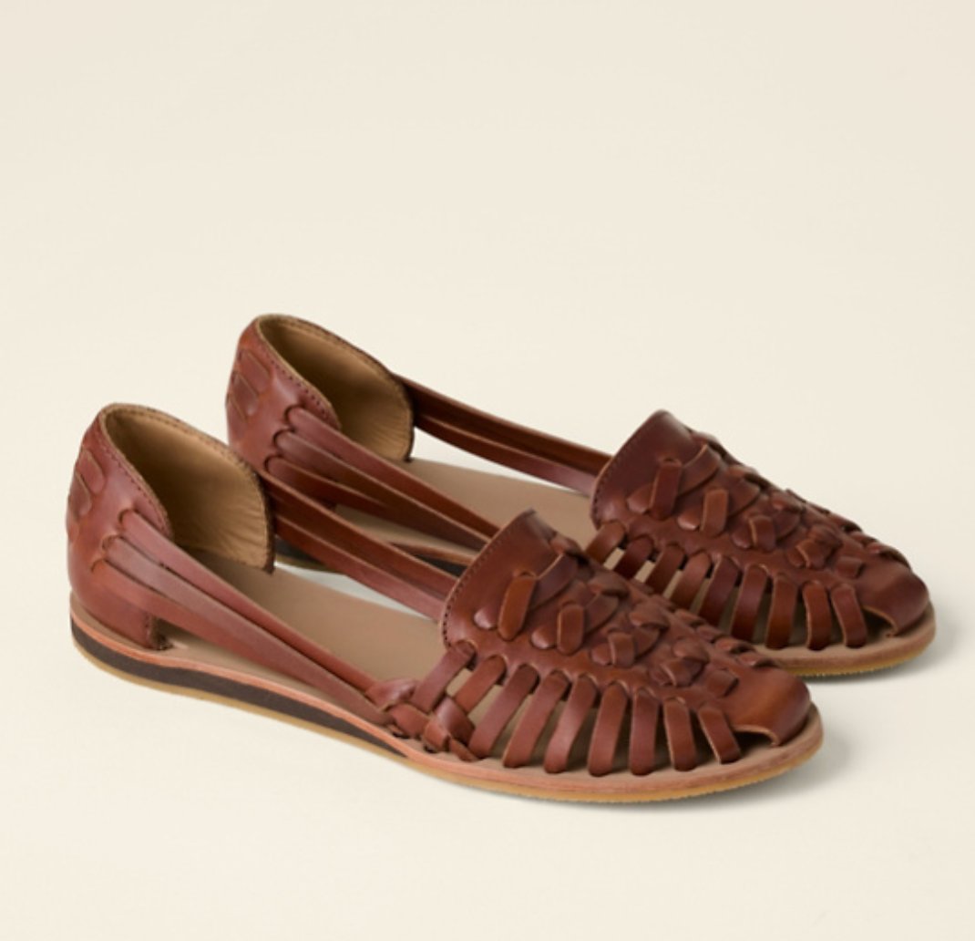 Women's Closed-Toe Woven Flat Sandals