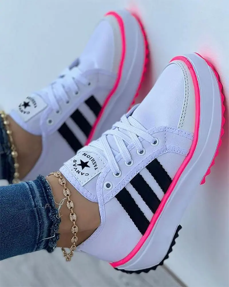 Women's Colorful Sneakers - Comfort and Style