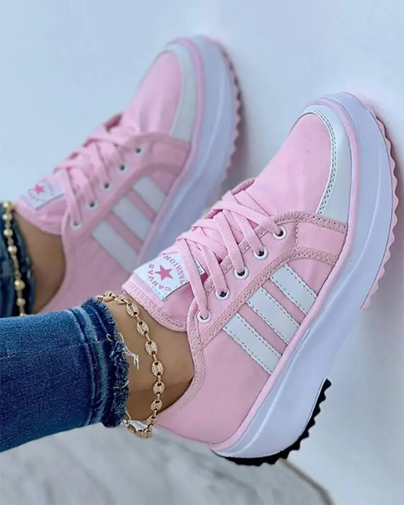 Women's Colorful Sneakers - Comfort and Style