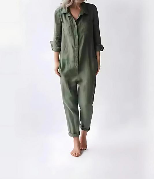Women's Cotton Linen Jumpsuit
