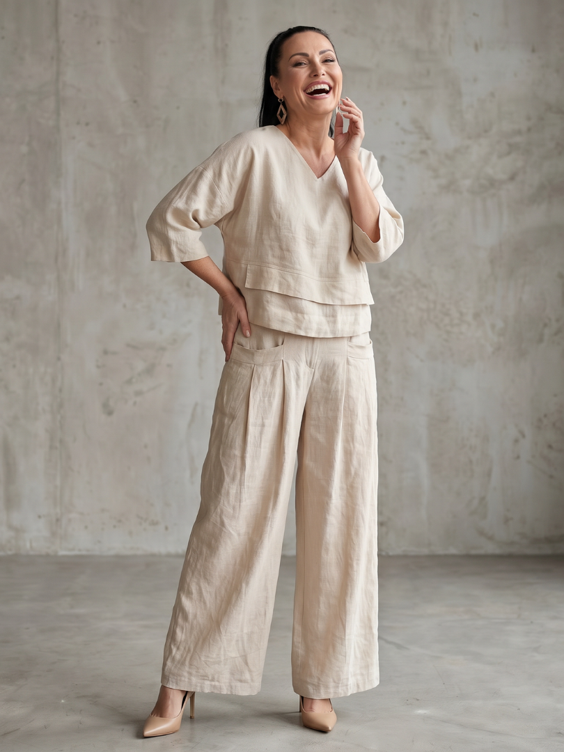 Women's Cropped Layered Set