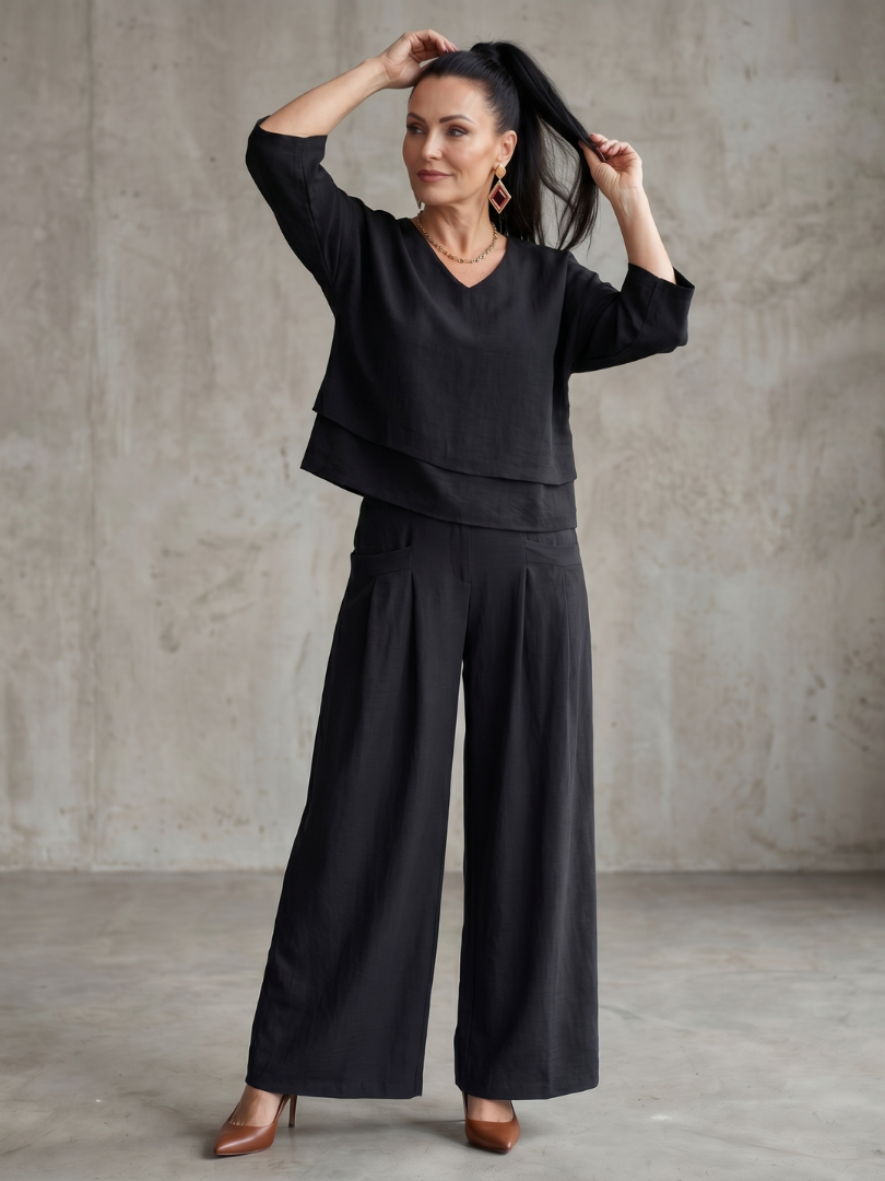 Women's Cropped Layered Set