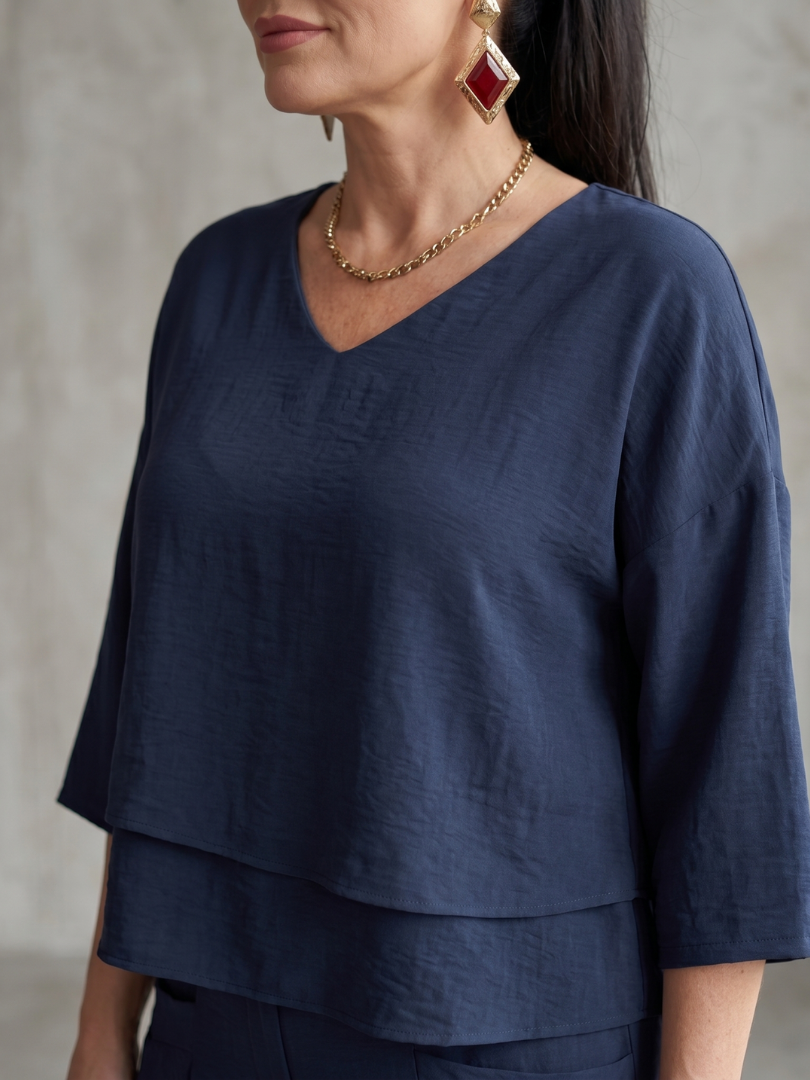 Women's Cropped Layered Set