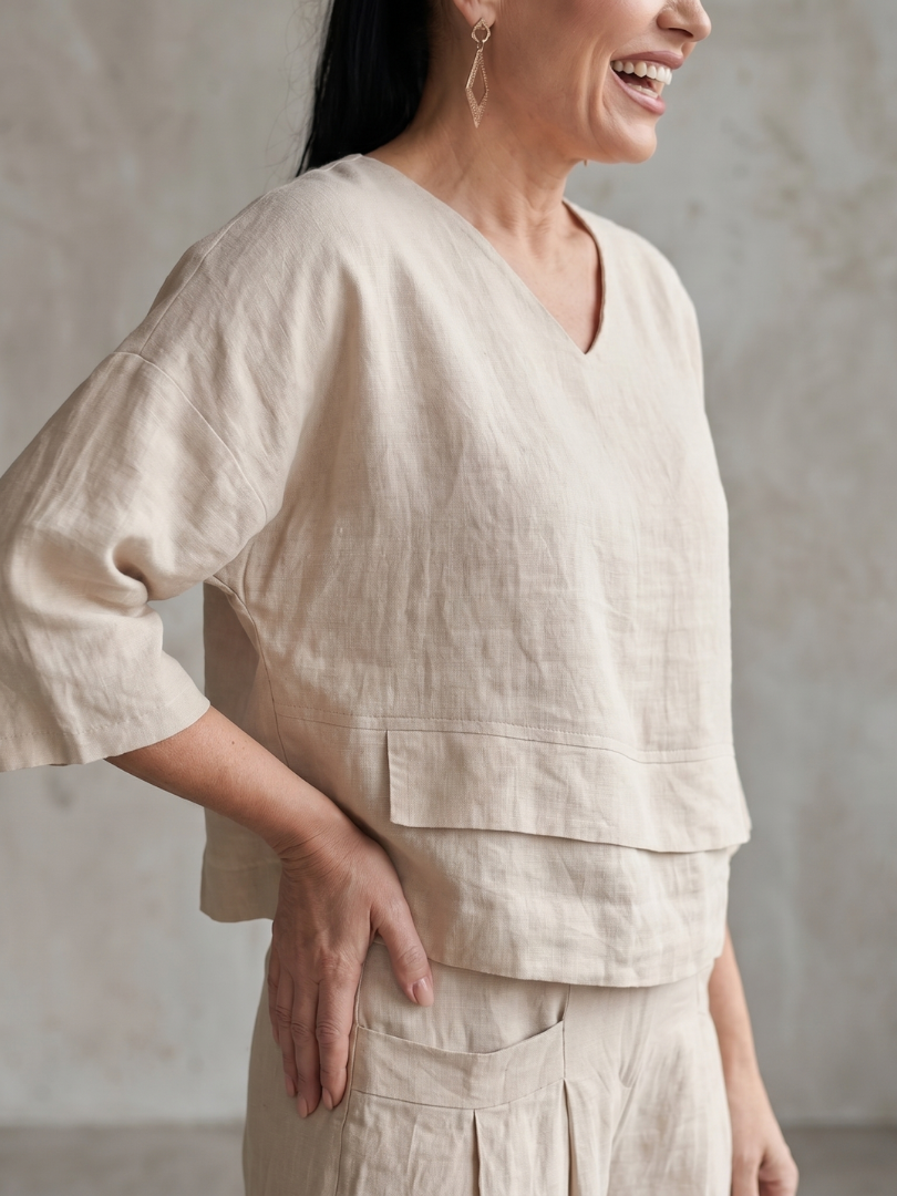 Women's Cropped Layered Set