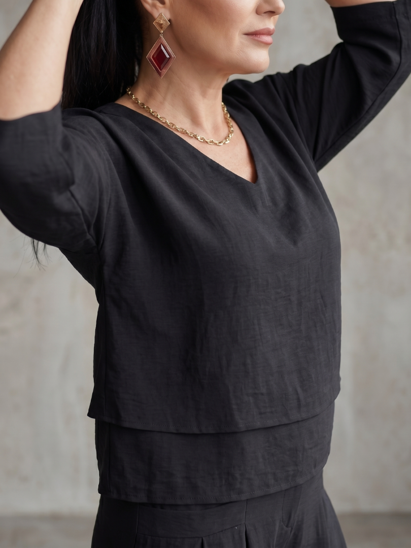 Women's Cropped Layered Set