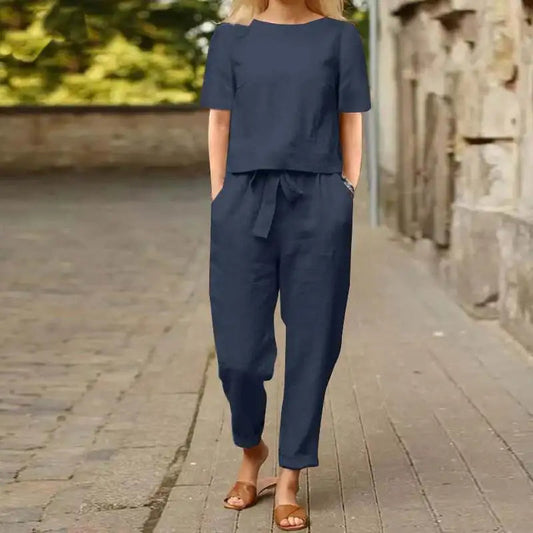 Women's Cropped Two-Piece Set