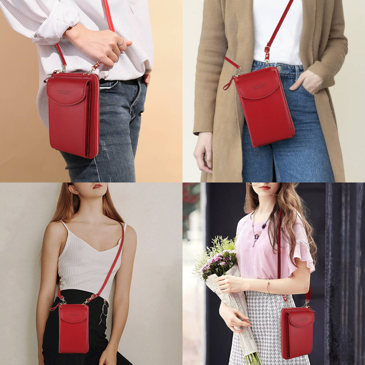 Women's Crossbody Phone Wallet Clutch