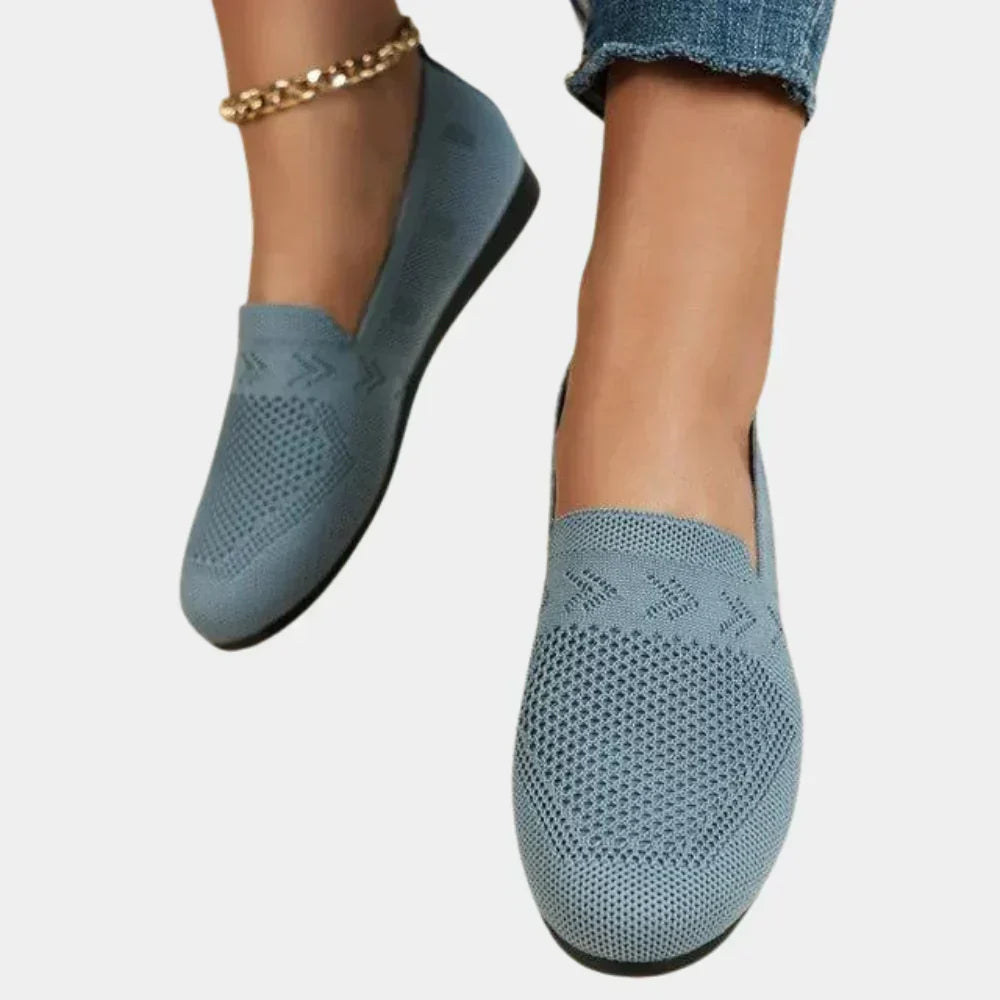 Women's Cushioned Knit Loafers with Arch Support