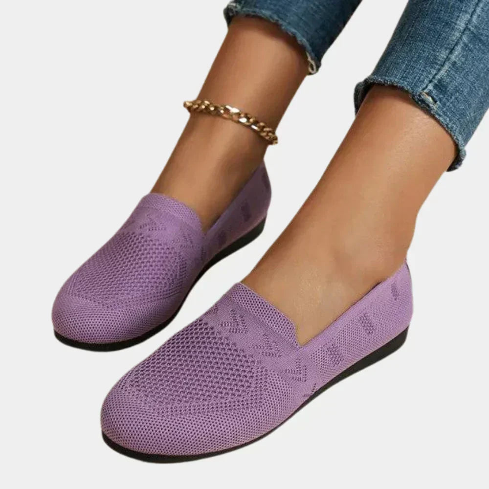 Women's Cushioned Knit Loafers with Arch Support