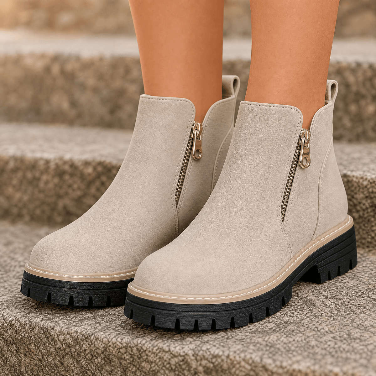 Women's Cushioned Platform Ankle Boots