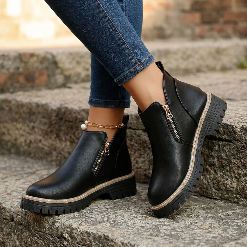 Women's Cushioned Platform Ankle Boots