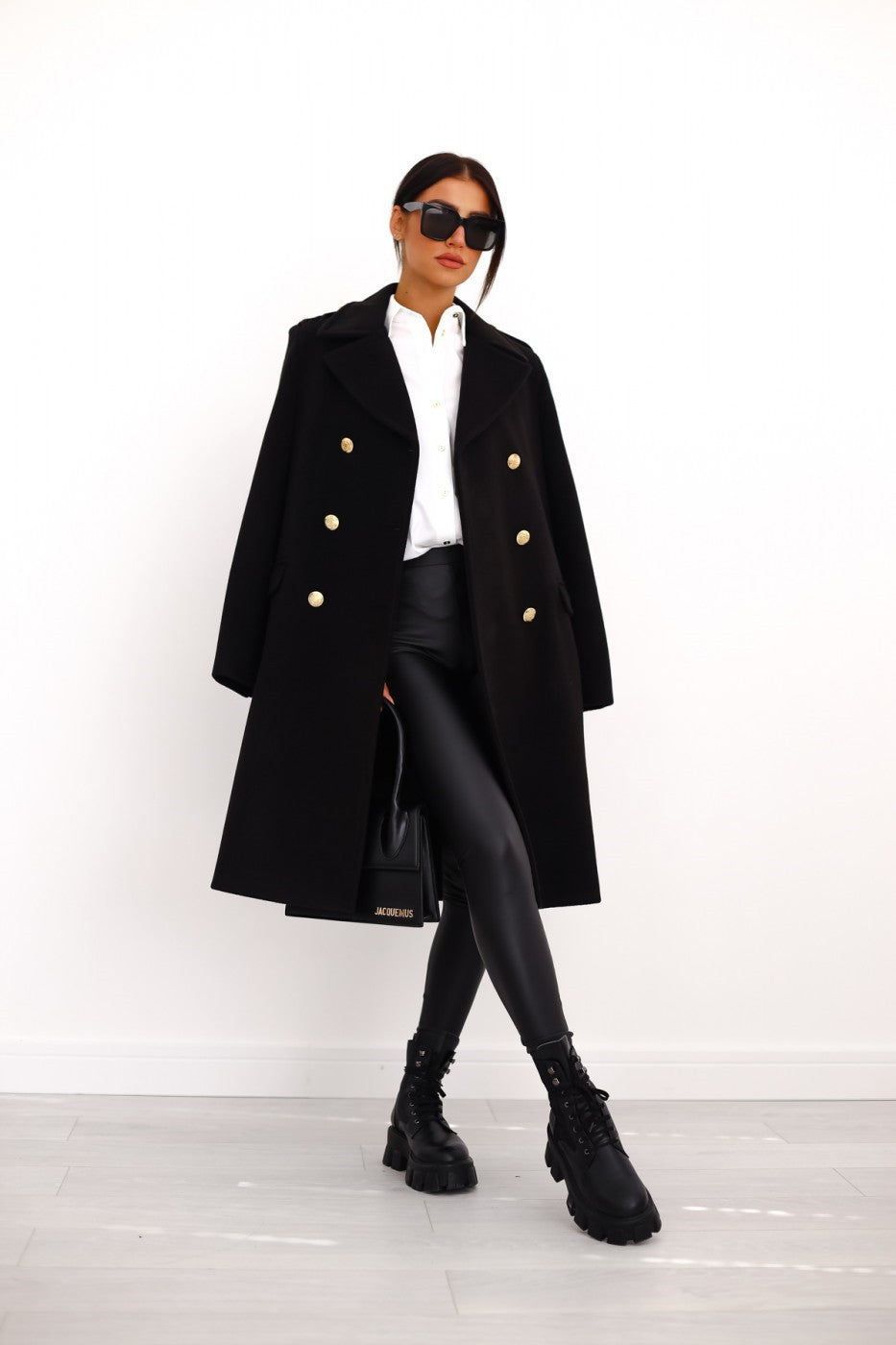 Women's Double-Breasted Long Coat