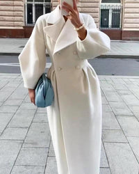 Women's Double-Breasted Maxi Coat