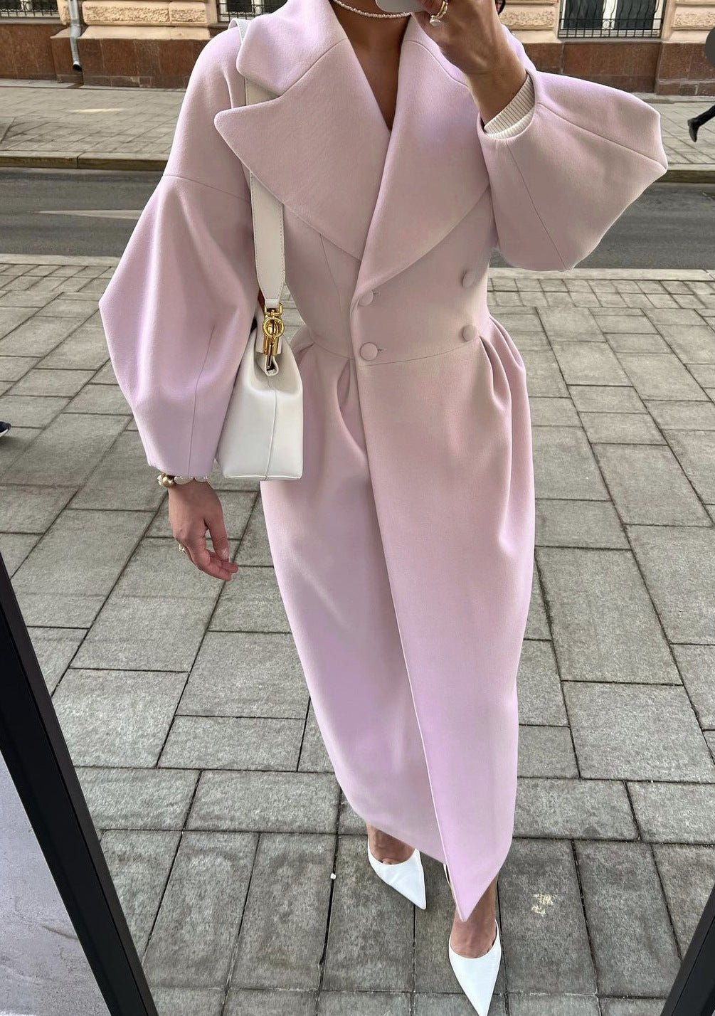 Women's Double-Breasted Maxi Coat