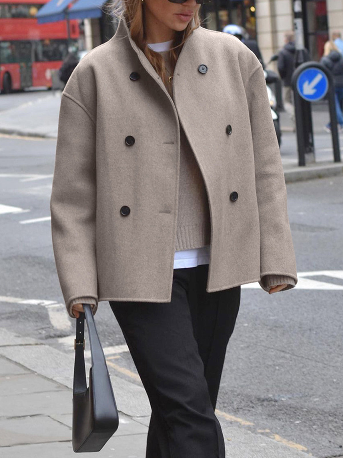 Women's Double-Breasted Short Jacket