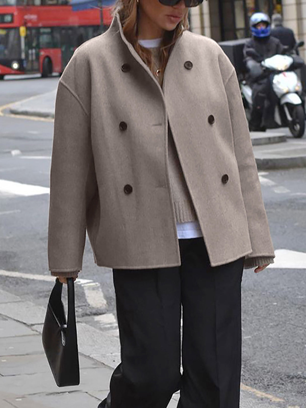 Women's Double-Breasted Short Jacket