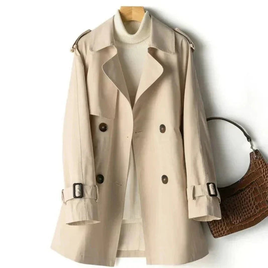 Women's Double-Breasted Trench Coat