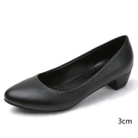 Women's Elegant Black Orthopedic Pumps with Cushioned Support