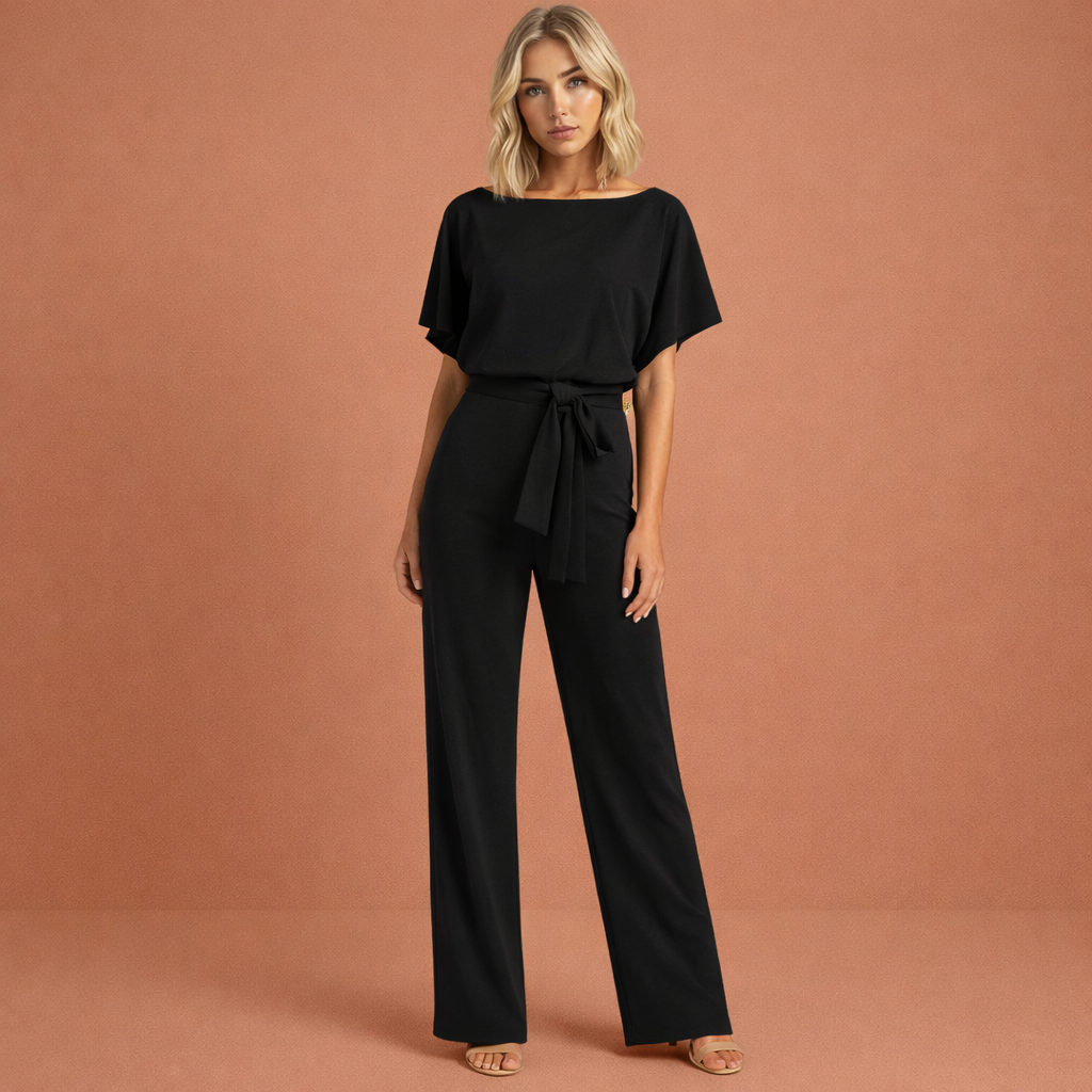 Women's Elegant Two-Piece Belted Set
