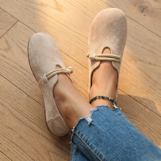 Women's Ergonomic Leather Loafers | Comfortable Slip-On Shoes