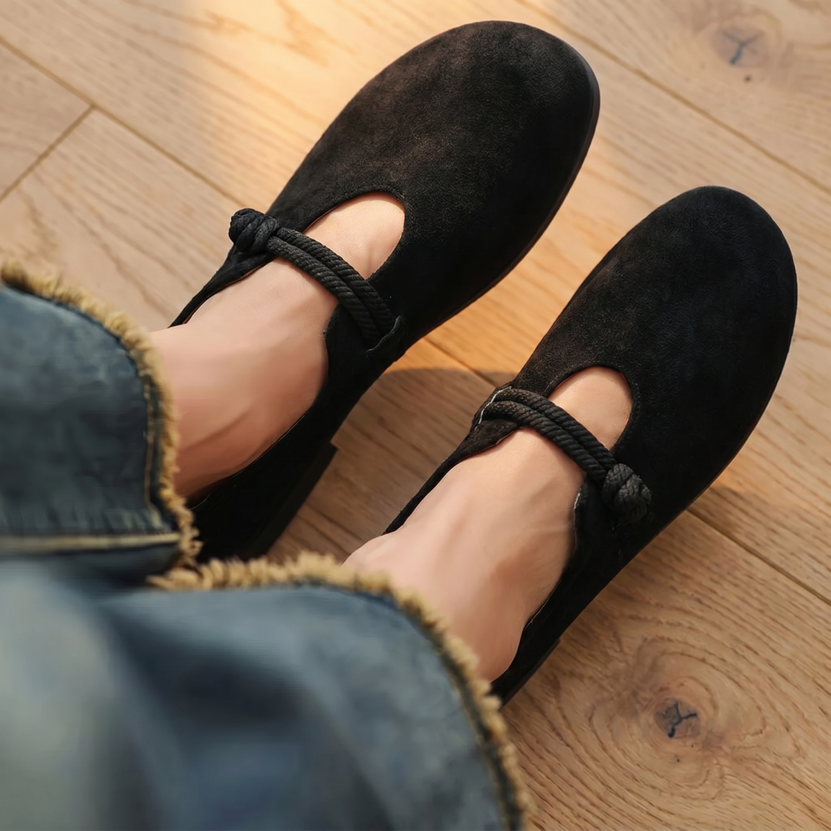 Women's Ergonomic Leather Loafers | Comfortable Slip-On Shoes