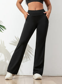 Women's Flared Yoga Pants | Comfort & Style with High Waist and Pockets