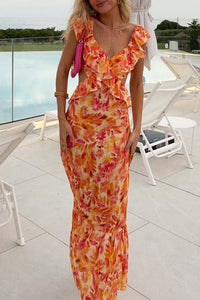 Women's Floral Summer Maxi Dress