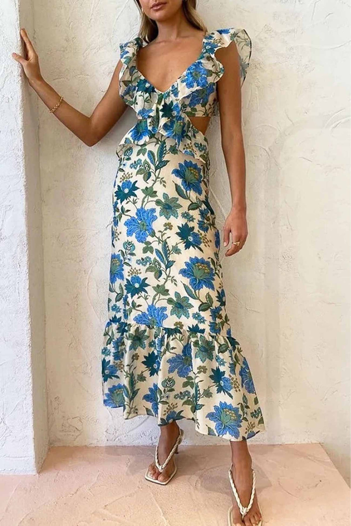 Women's Floral Summer Maxi Dress