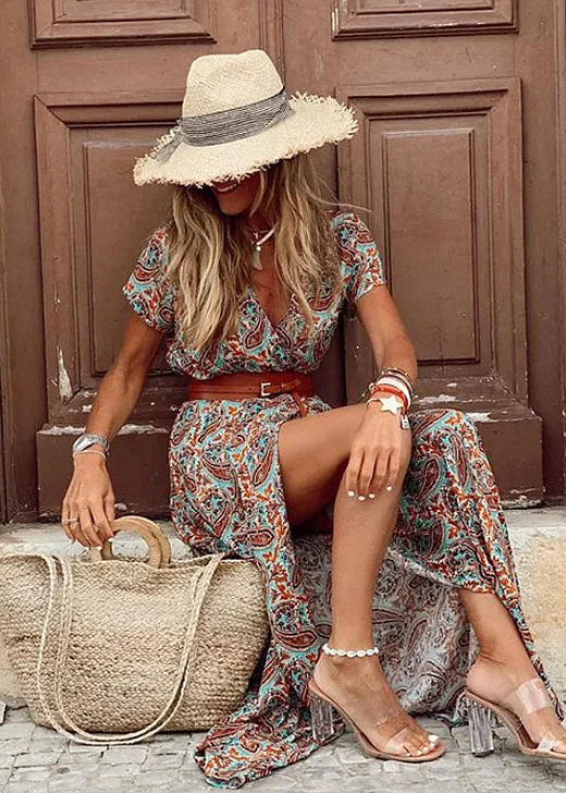 Women's Floral Summer Maxi Dress