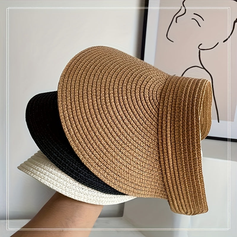 Women's Foldable Wide-Brim Anti-UV Sun Visor