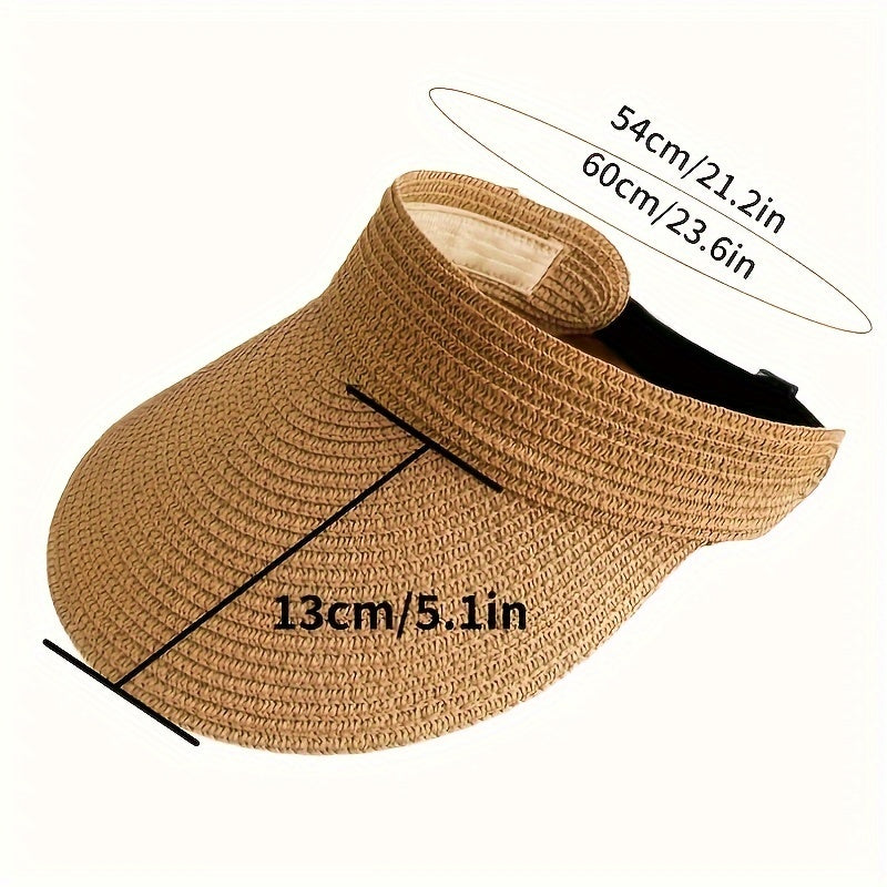 Women's Foldable Wide-Brim Anti-UV Sun Visor
