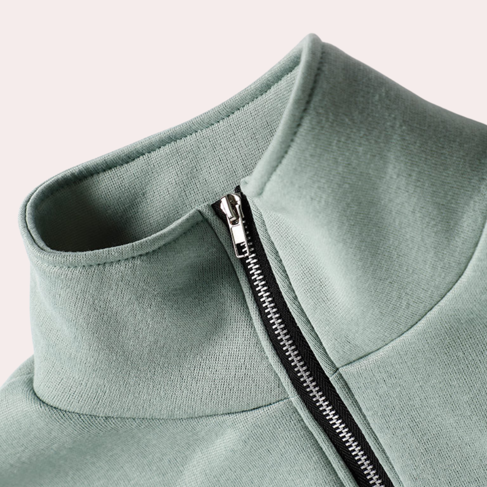 Women's Half-Zip Sweatshirt and Joggers Set