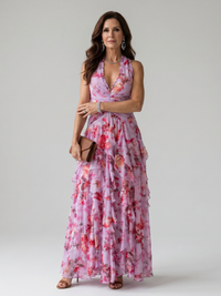 Women's Halter Neck Maxi Dress
