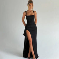 Women's High Slit Bodycon Maxi Dress
