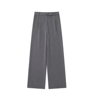Women's High-Waist Wide-Leg Trousers with Front Pleats | Full Length