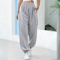 Women's High-Waisted Baggy Sweatpants - Loose Fit for Freedom of Movement and a Casual Look