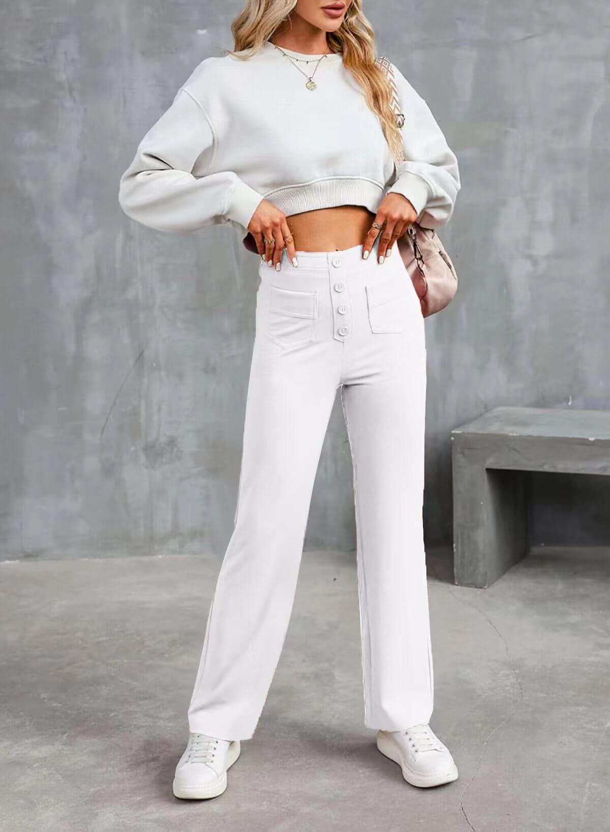Women's High-Waisted Trousers