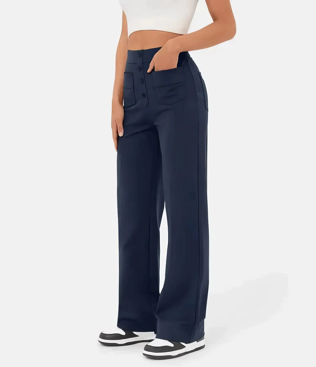 Women's High-Waisted Trousers