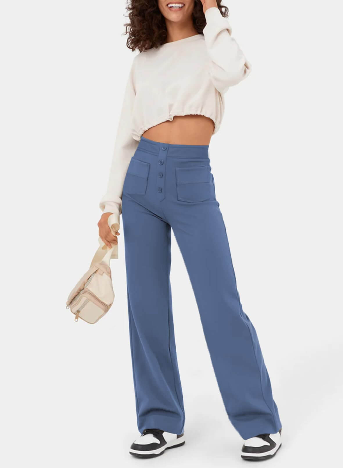 Women's High-Waisted Trousers