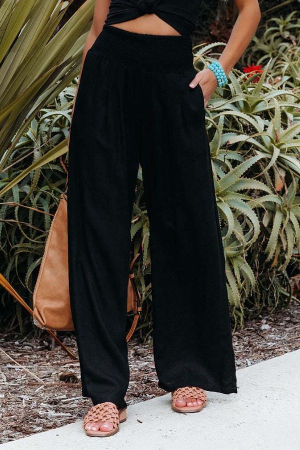 Women's High-Waisted Wide Leg Pants