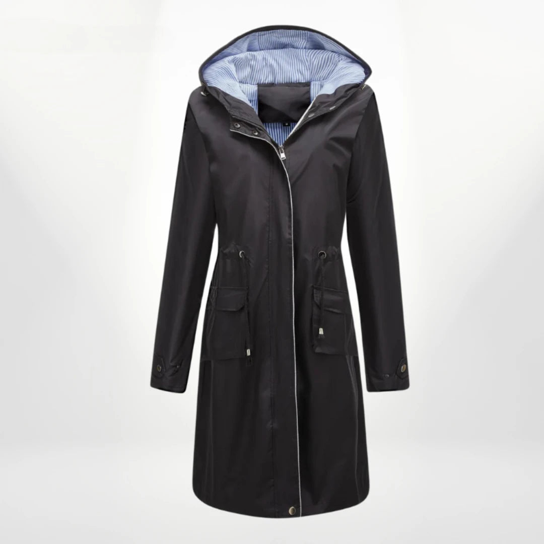 Women's Hooded Long Anorak Jacket