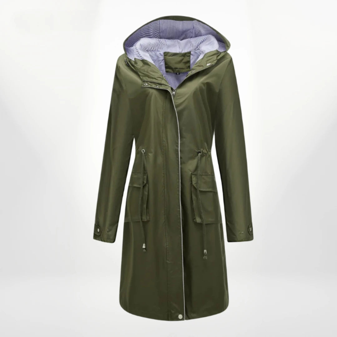 Women's Hooded Long Anorak Jacket