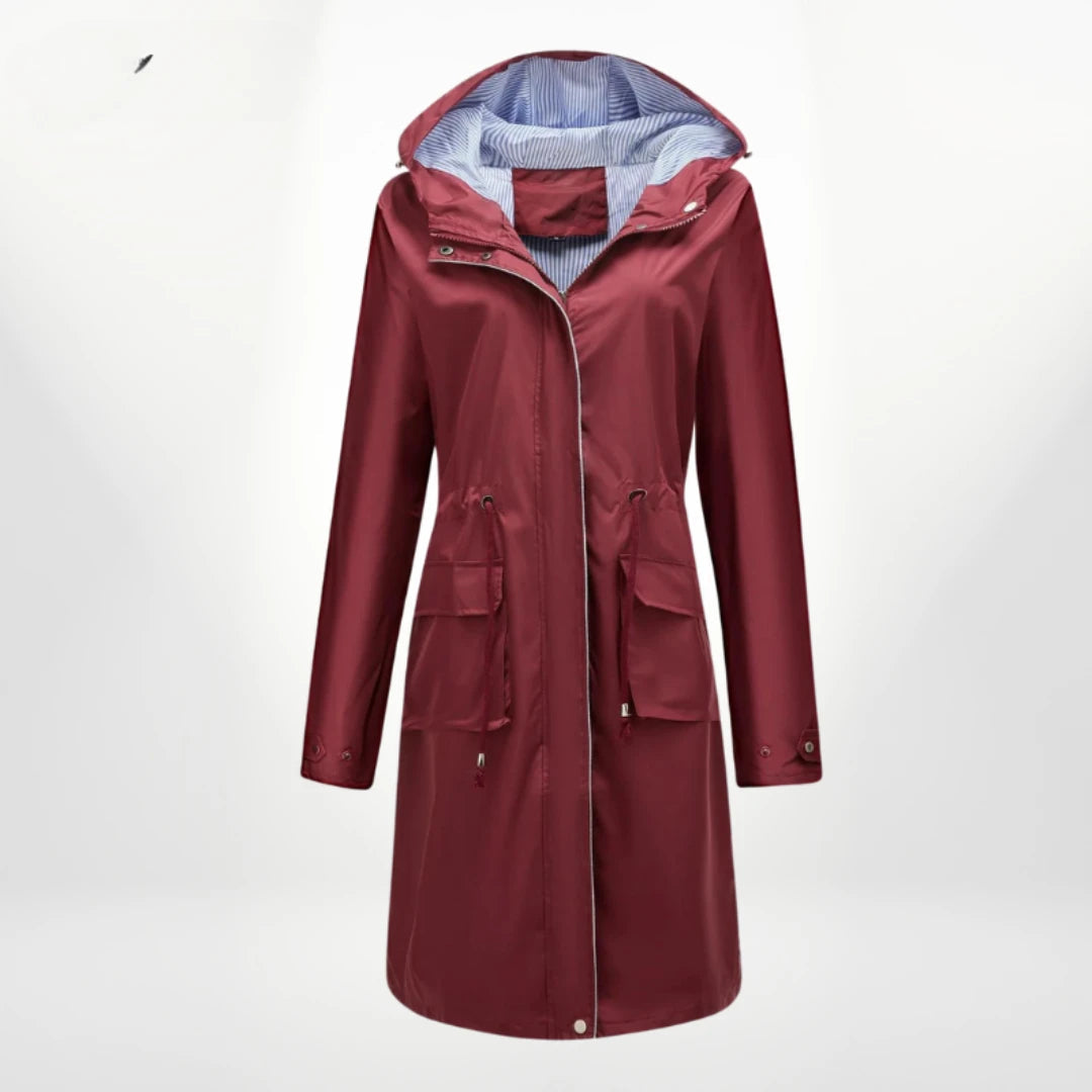 Women's Hooded Long Anorak Jacket