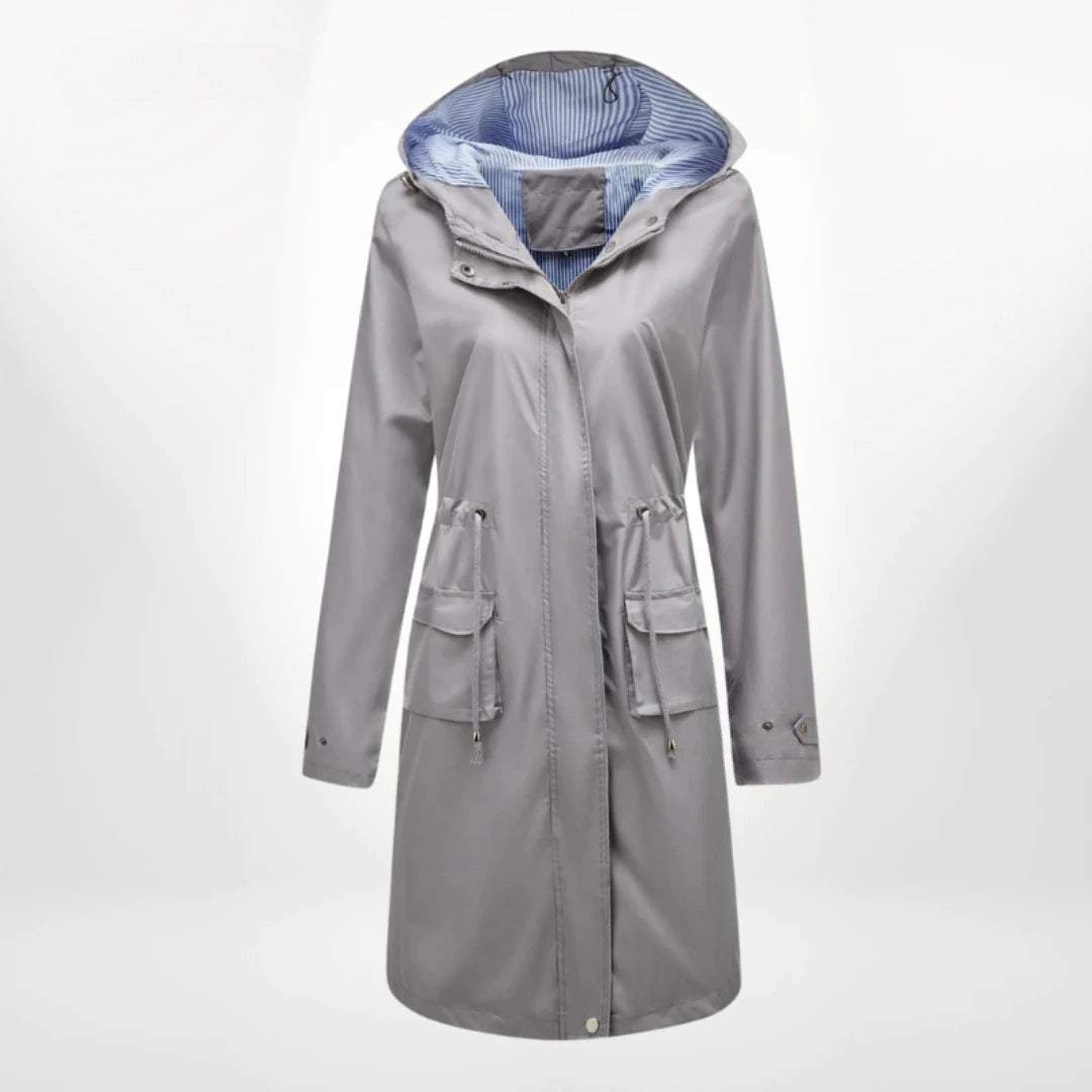 Women's Hooded Long Anorak Jacket