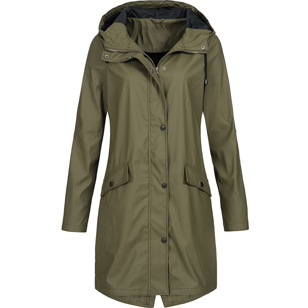 Women's Hooded Long Jacket