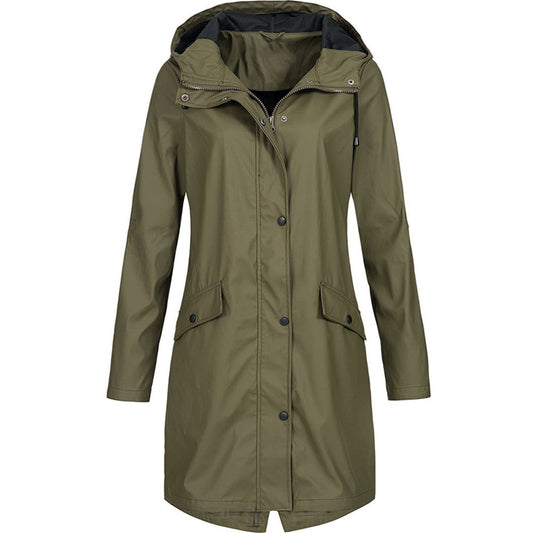 Women's Hooded Long Jacket