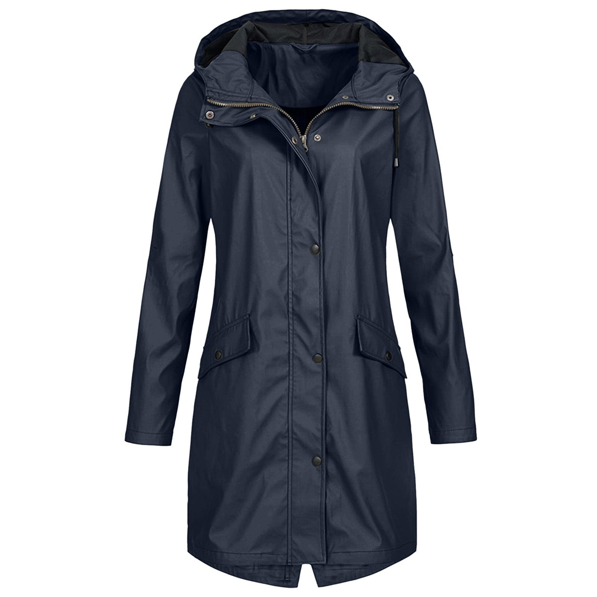 Women's Hooded Mid-Length Coat