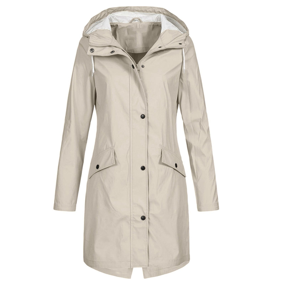 Women's Hooded Mid-Length Coat