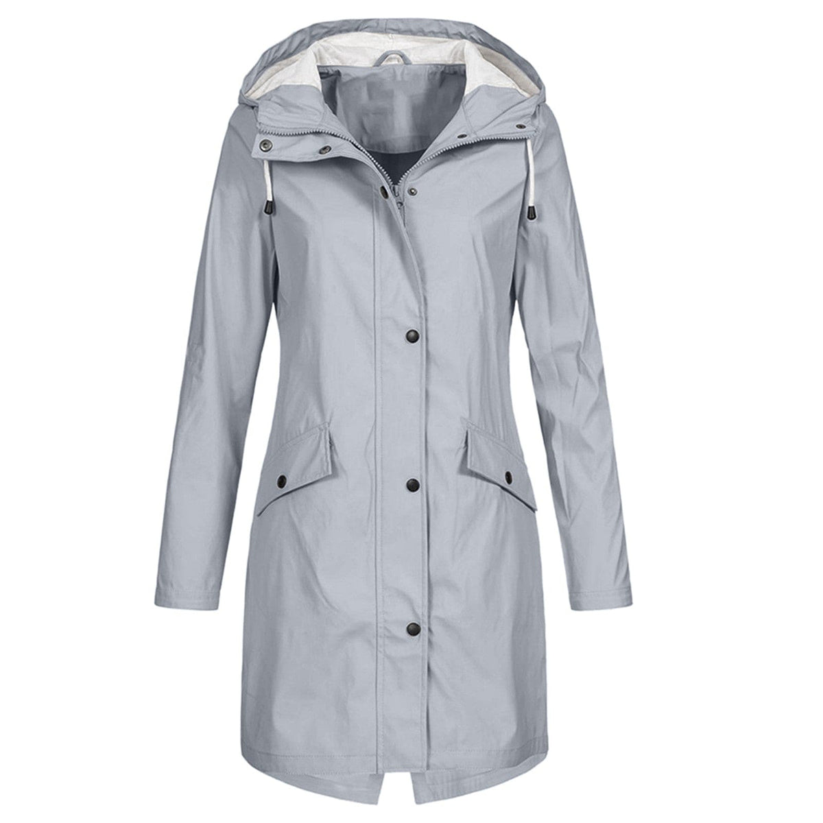 Women's Hooded Mid-Length Coat